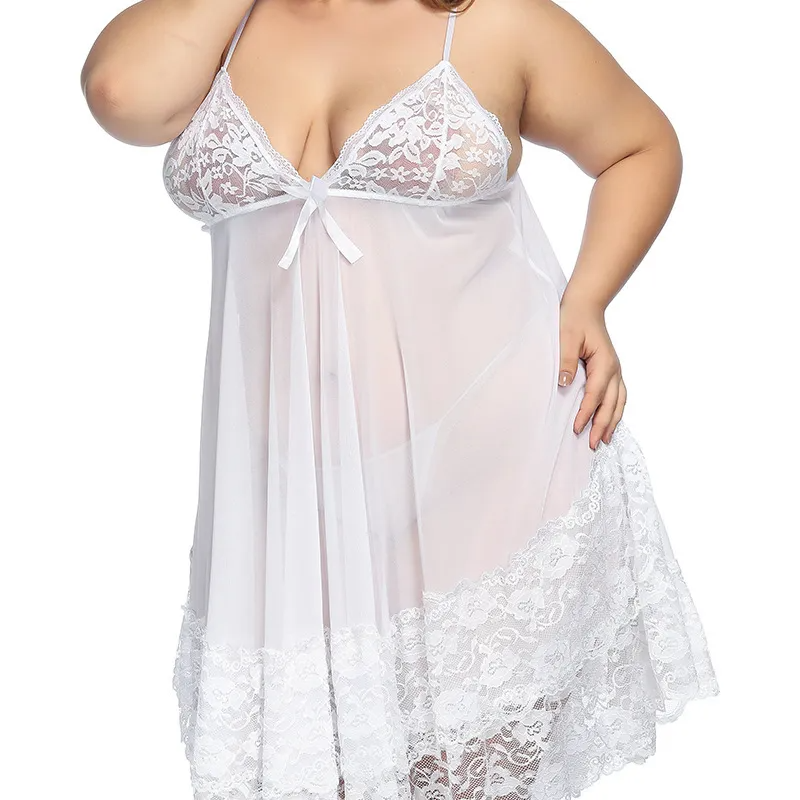 35EFE7 Lea High Elastic Mesh Lingerie Set